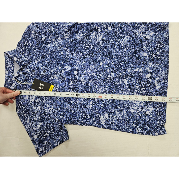 Under Armour Playoff Polo Shirt Men's Size Small Blue Performance Golf - Picture 3 of 6